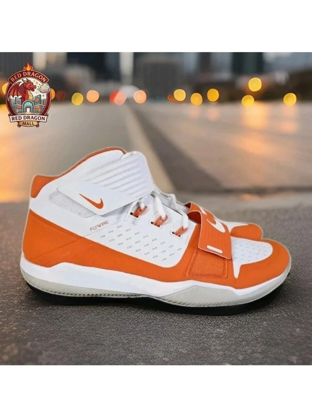 Nike Force Savage Turf Mid Pro Football Orange Shoes AQ8130-102 - Men's Size 15